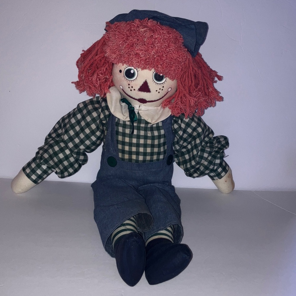 Vintage Raggedy Andy Doll Handmade by Kelly Rae 1996